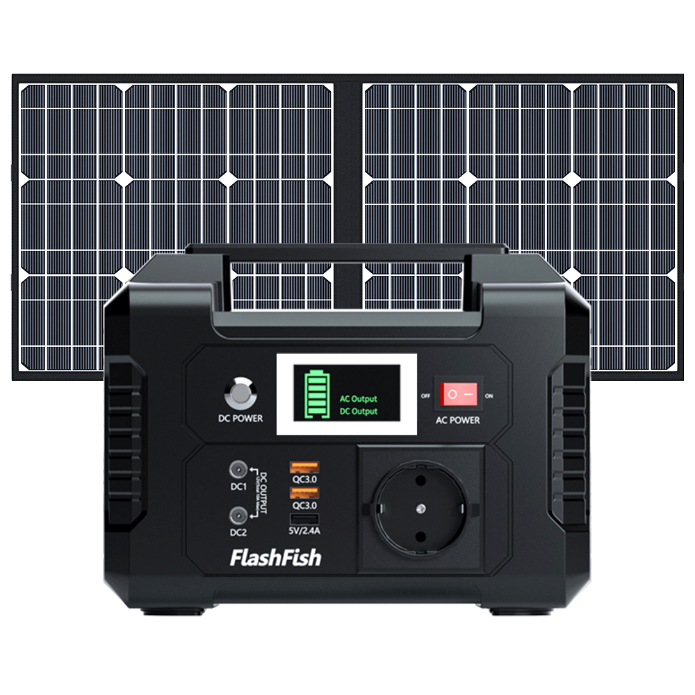 FlashFish E200 200W Portable Power Station 151Wh - Solar Generator