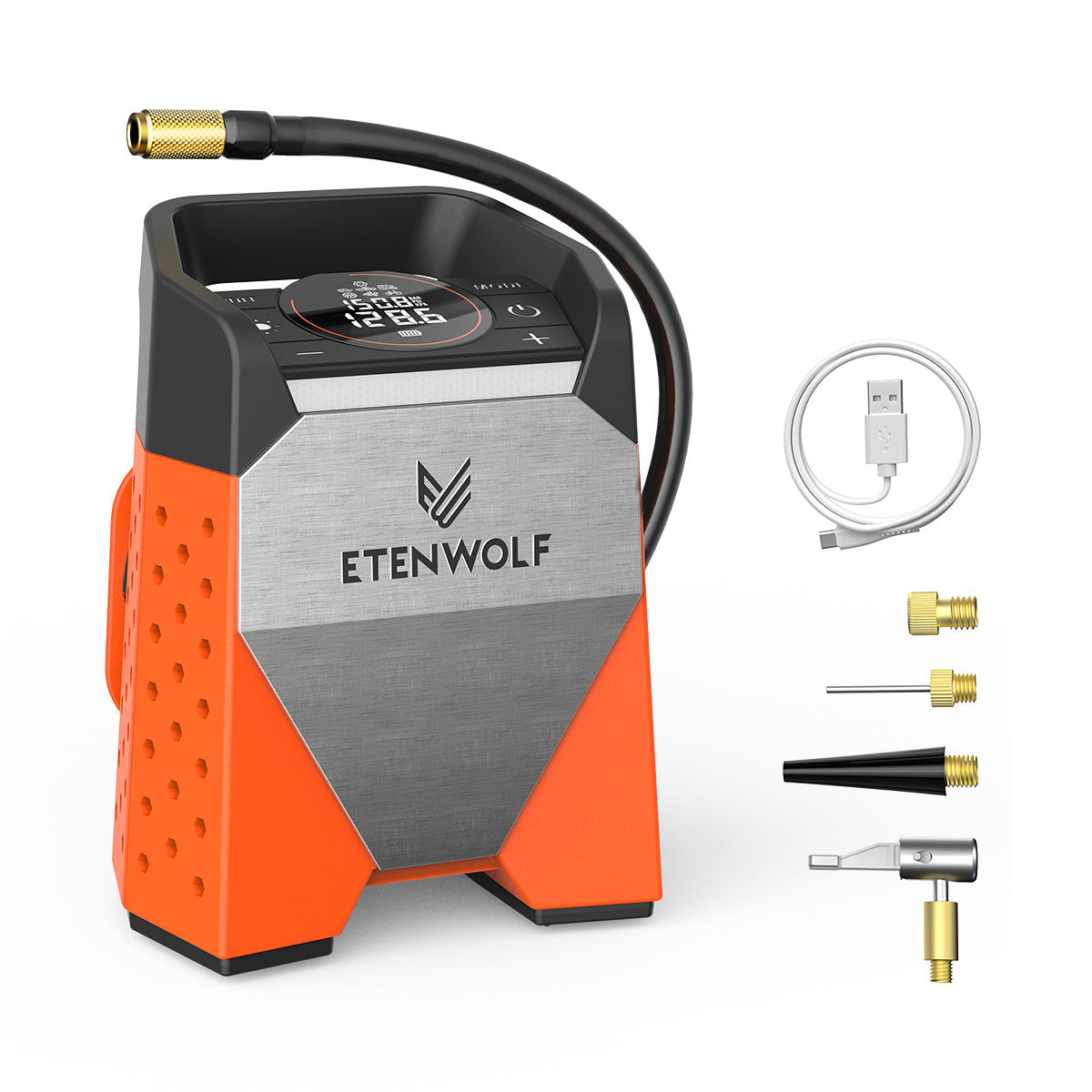 ETENWOLF Zephyr S3 Digital Tire Inflator - Bike Car Air Pump