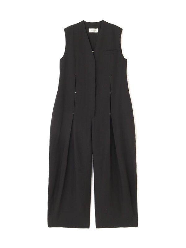 SANTEスリーブレスカーヴィーオールインワン(S OFF WHITE): ワンピース