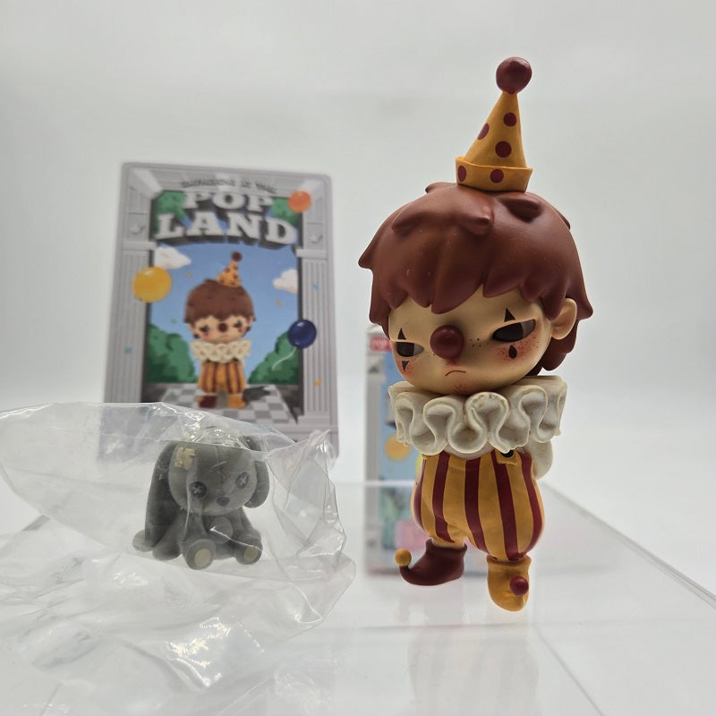 POPMART Rare Signed POPLAND Hirono Clown at PTS Beijing (S-Black