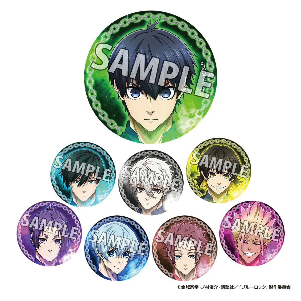 アイアップ公式通販】TVアニメ『ブルーロック』 グリッター缶バッジ