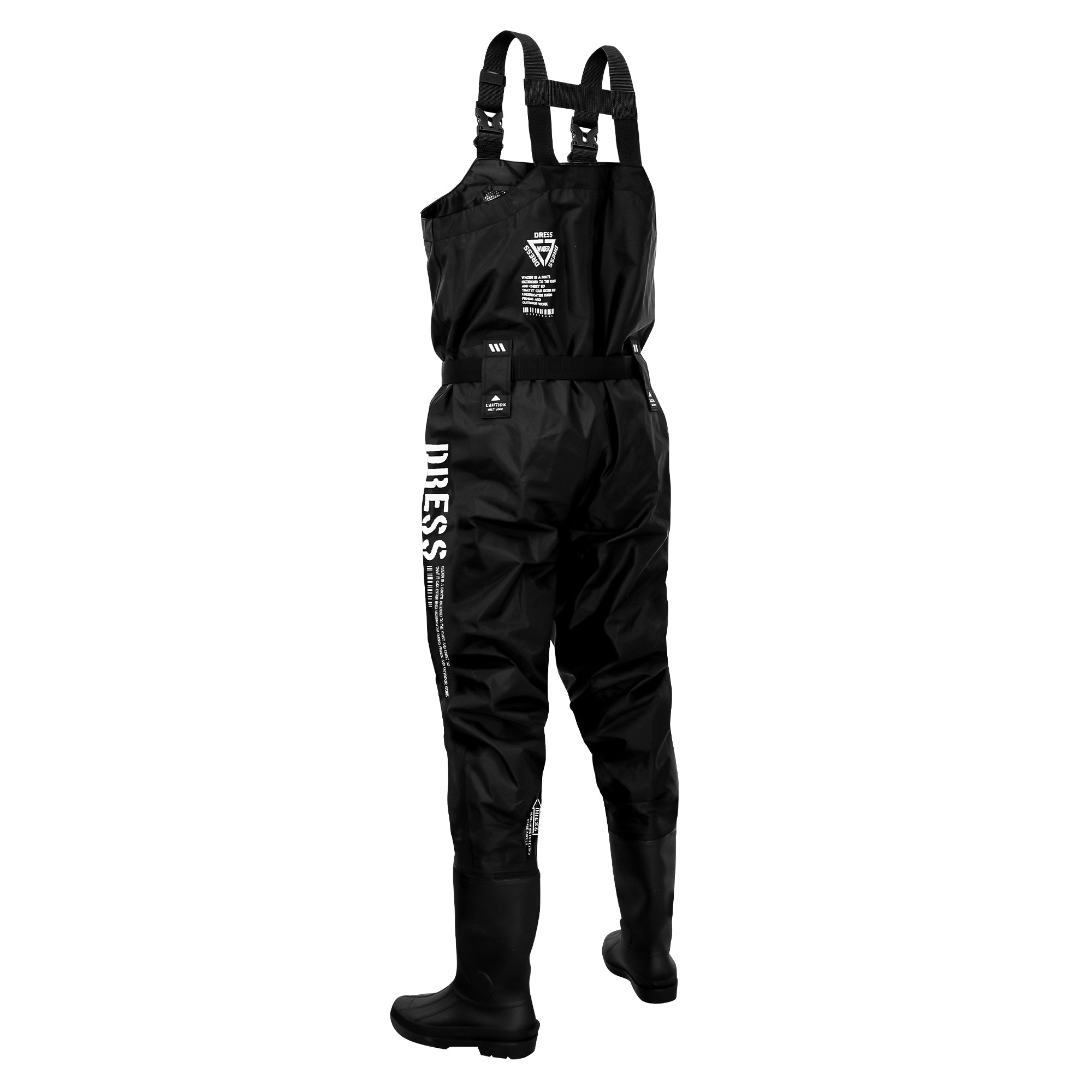 DRESS チェストハイウェーダーエアボーン 胴付長靴 [ブラック/ステルス