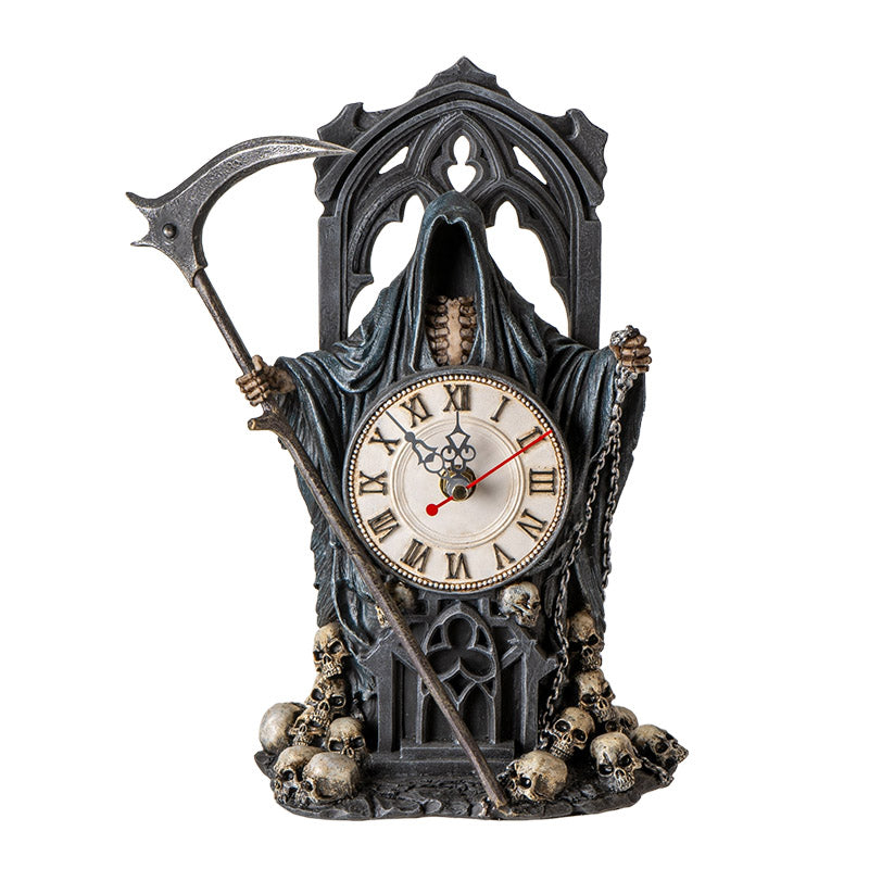 Sands of Death Clock - Fallen Angels & Grim Reaper - Skeletons