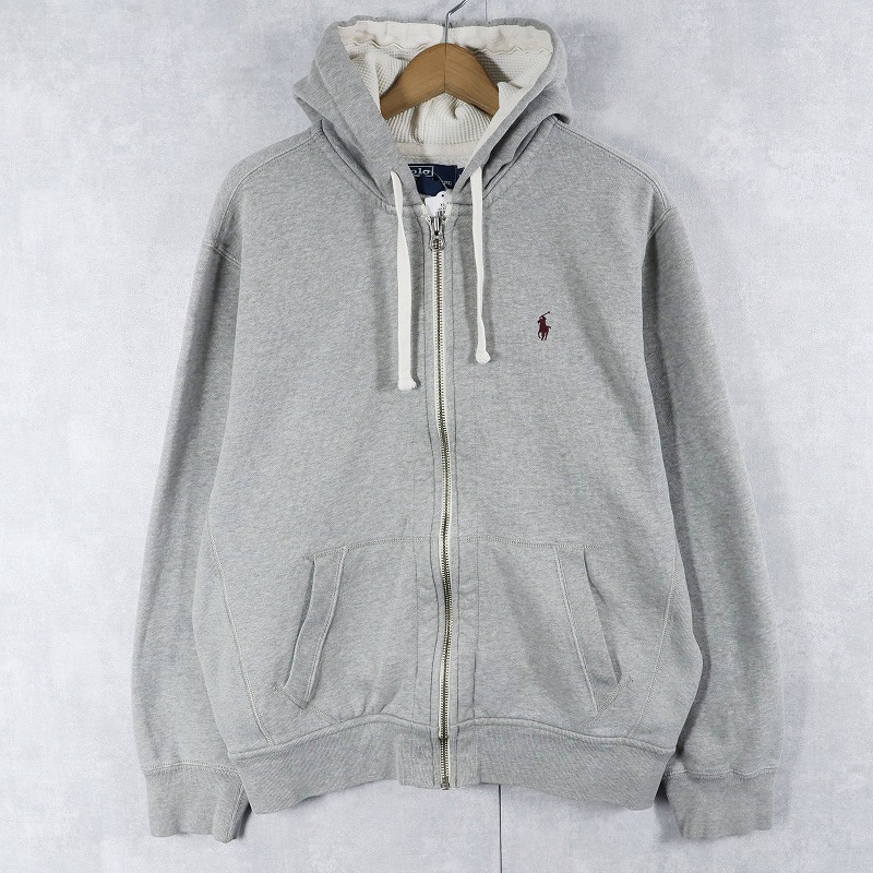 ポロラルフローレン グレー フーディー リバースウィーブタイプ