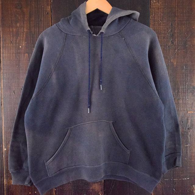 60's〜70's sportswear ナス紺スウェットパーカ60年代 70年代 スポーツ