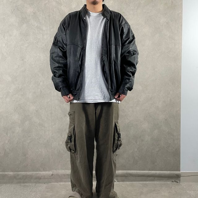 90年代 フェリックス リアルレザー ブルゾン スイングトップ