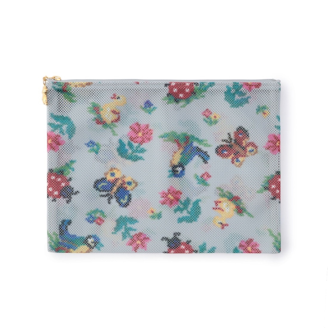 ハイジ メッシュポーチ HEMP-231351(シルバーグレー): FEILER