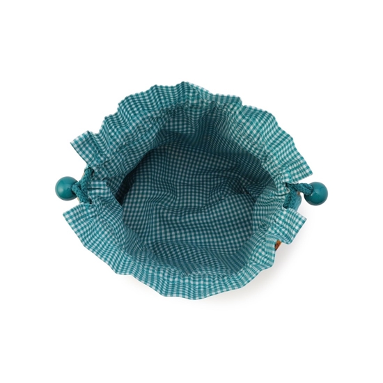 フィーカタイム 巾着 FKT-257532（WEB限定）(ターコイズブルー