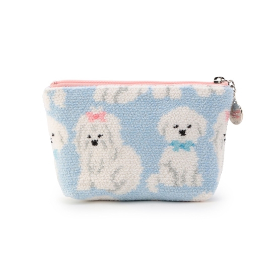 モフモフワンチャン 舟型ポーチS L/MWC-257363（WEB限定）(ペール