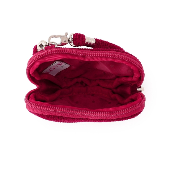 ラブラリーハート ハート型ポーチ L/LRH-243239(ダークレッド