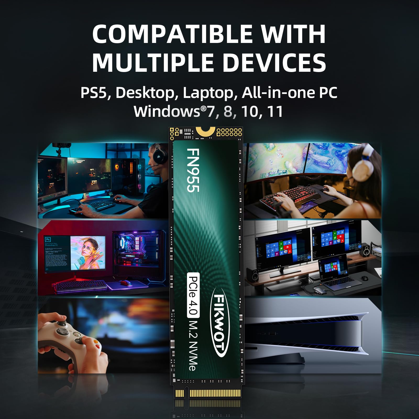 Fikwot FN955 M.2 2280 SSD PCIe Gen4 x4