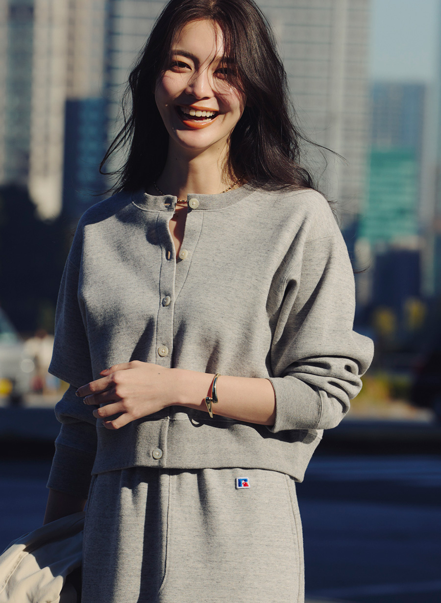 別注/ラッセル・アスレティック】スエットカーディガン｜LOUNIE