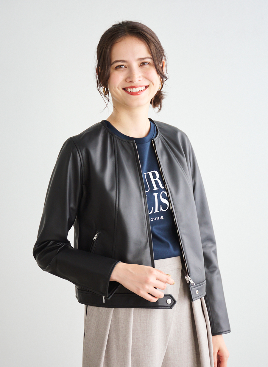 レザーシングルジャケット｜LOUNIE（ルーニィ）公式サイト／公式