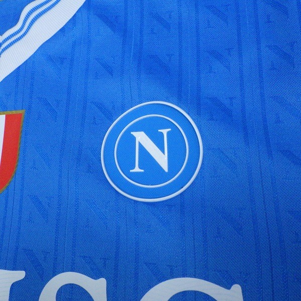 ナポリ 25/26 公式ユニフォーム ホーム 半袖 オフィシャルマーキング