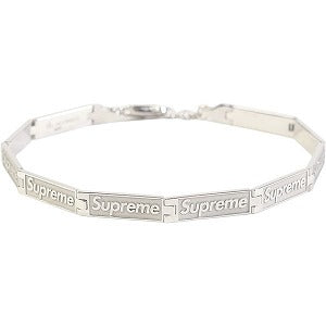 SUPREME シュプリーム ×Jacob&Co Logo Link Bracelet ブレスレット 銀