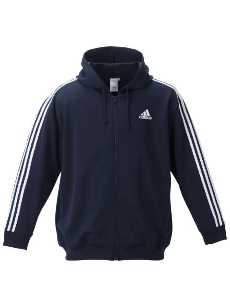 ネイビー 【adidas(アディダス)】スウェットフルジップパーカー