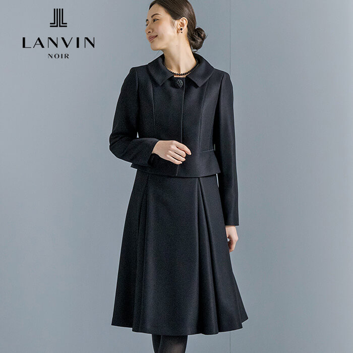 新聞掲載】ショールカラーアンサンブル 9号・ブラック｜東京ソワール