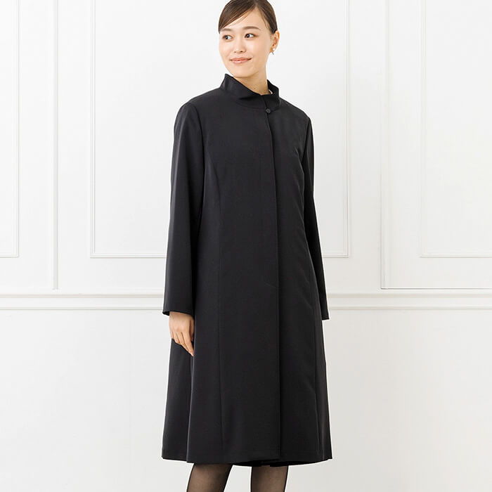 ライナーつき合繊素材のコート L・ブラック｜東京ソワールオンライン