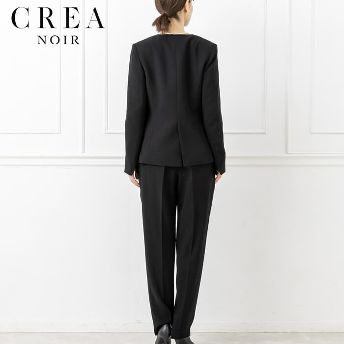 洗える｜ブラウス付きパンツスーツ 9号・ブラック｜東京ソワール