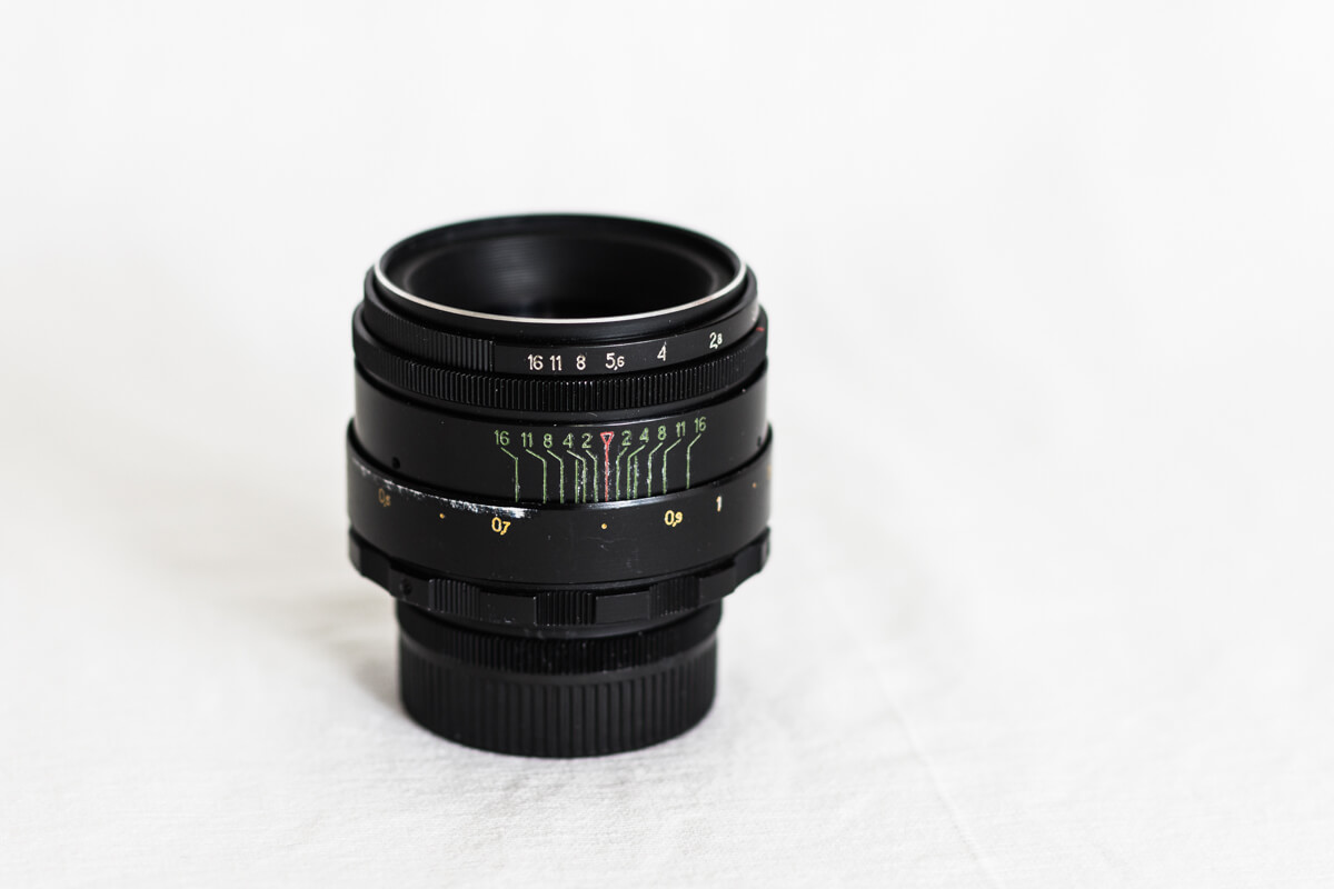 13デッドストックぐるぐるボケレンズヘリオス44-2M42アダプター付