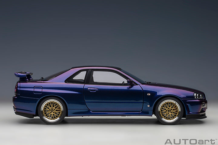 AUTOart 1/18 Nissan Skyline GT-R (R34) V-Spec ll Midnight Purple