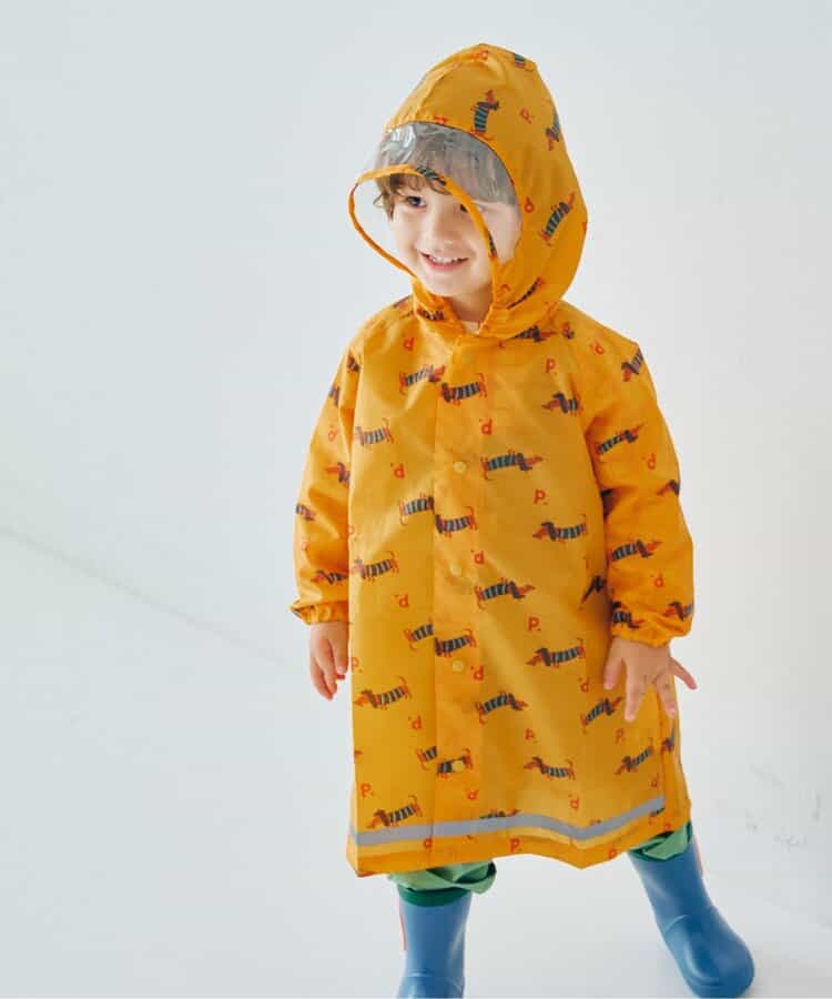 雨の日がたのしい総柄レインコート（P163016）|p.premier（ピードット