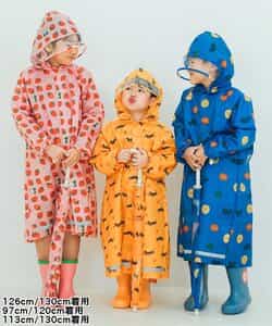 雨の日がたのしい総柄レインコート（P163016）|p.premier（ピードット