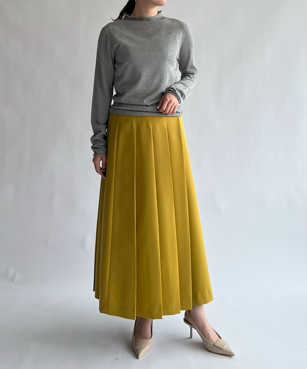 アシンメトリータックスカート – FACE SANS FARD