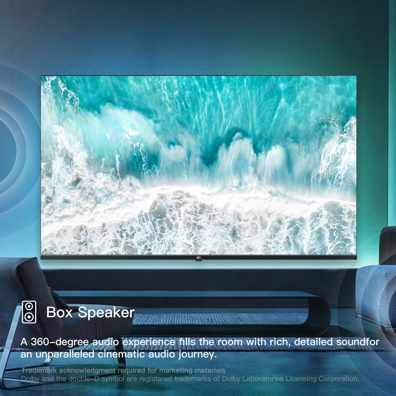 FPD AG55 Inch Smart TV, 4K LED Google TV | Stunning HDR Clarity