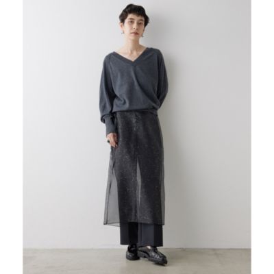 Whim Gazette(ウィム ガゼット)のウールハイゲージⅤネックプル