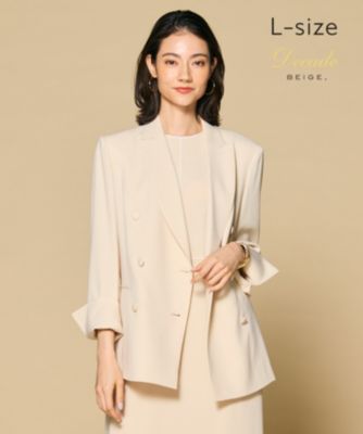 BEIGE，(ベイジ)の【洗える・L-size】CINDY / ダブルブレスト