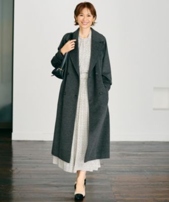 自由区(ジユウク)の【SHIHOさん着用】Super100sライトビーバーロング