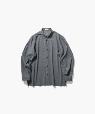 ATON(エイトン)のTWIST WOOL GAUZE | ルーズフィットシャツ - UNISEX