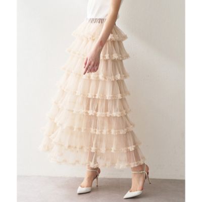 Whim Gazette(ウィム ガゼット)のチュールフリルスカート通販 | 集英社