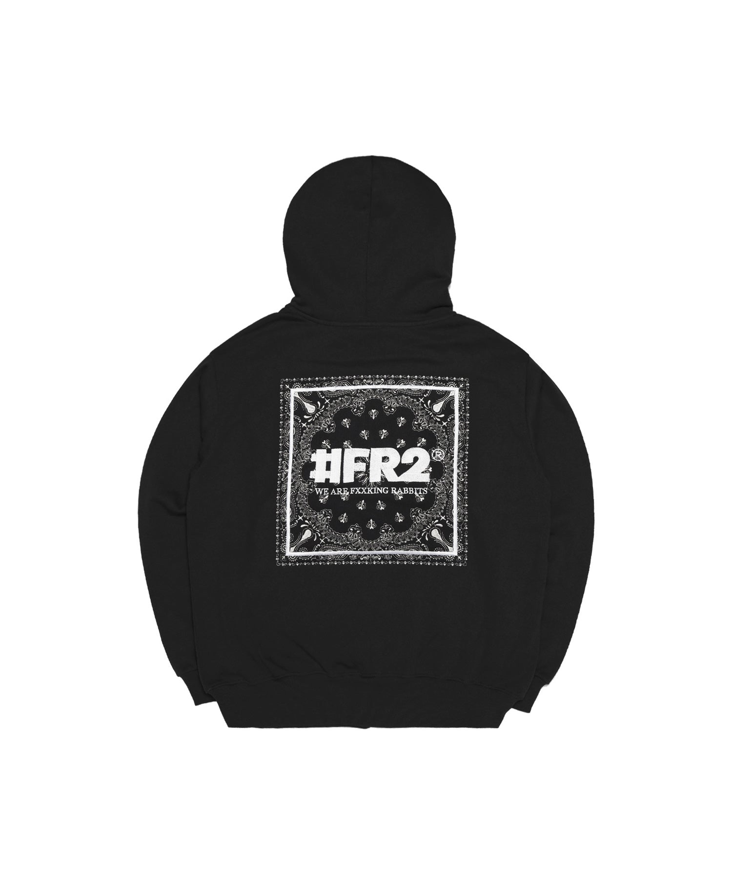 Embroidery Paisley Pattern Zip-up Hoodie – #FR2