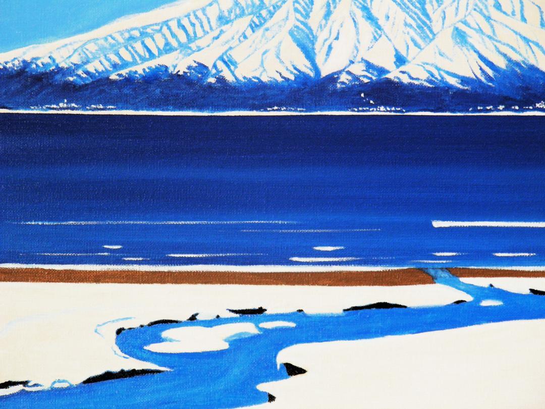 絵画の通販、購入ならFROM ARTIST/作品名：冬の利尻島/作家名：谷村一男