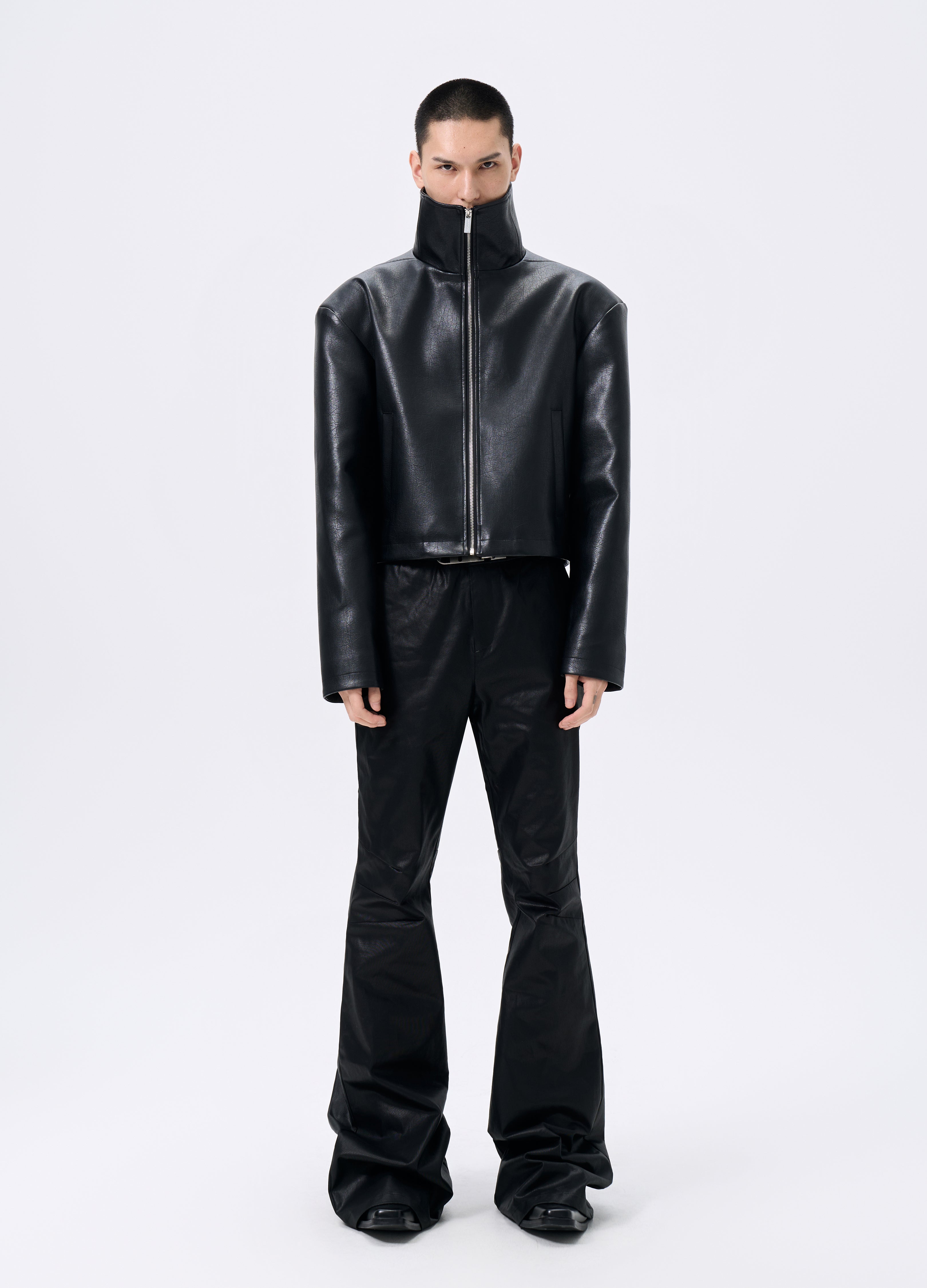 25FW TRI-CUT LEATHER MOTO JACKET