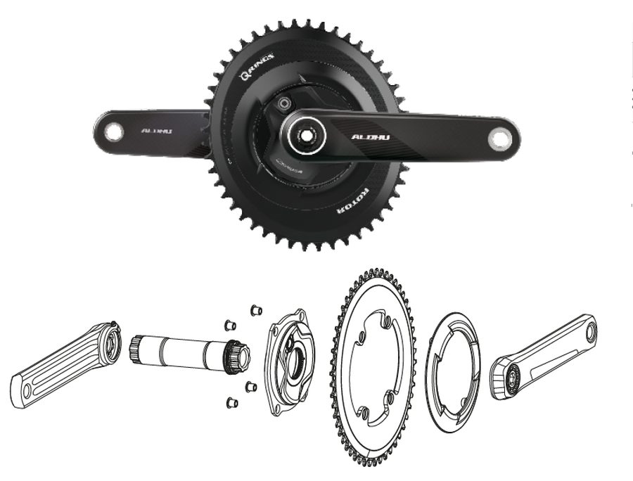 従来のアルミモデルから100gの軽量化に成功！新型カーボンクランク