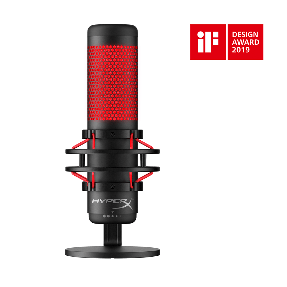 Microfone Gamer Hyperx QuadCast - HX-MICQC-BK - Fujioka Distribuidor