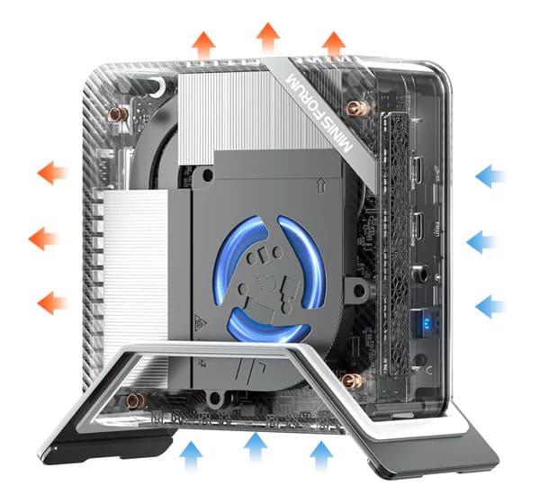 非dGPU系の最上位。MINISFORUM「UM690」はRyzen 9 6900HX搭載ミニPC