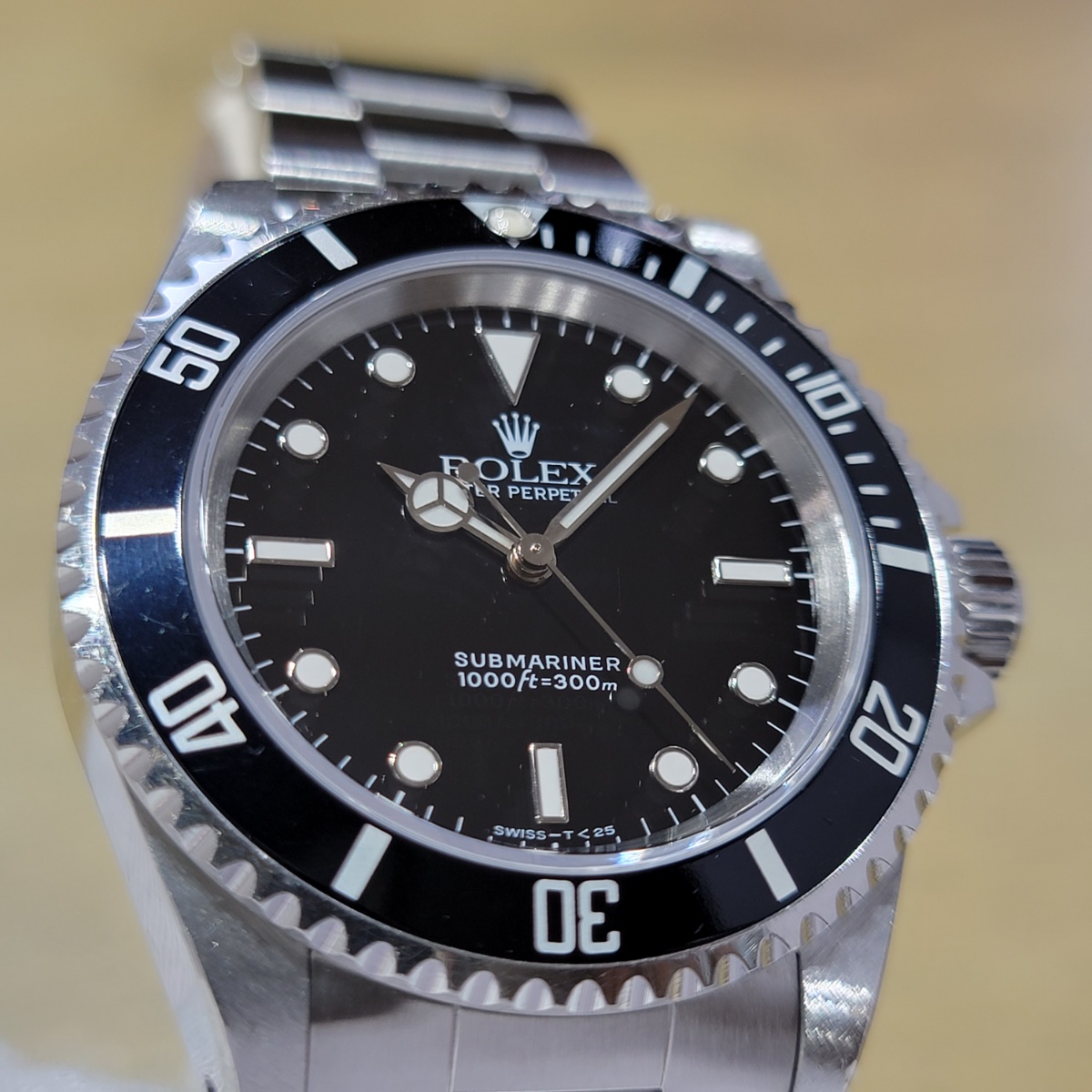 ロレックス サブマリーナノンデイト 14060 オールトリチウム X番 1993