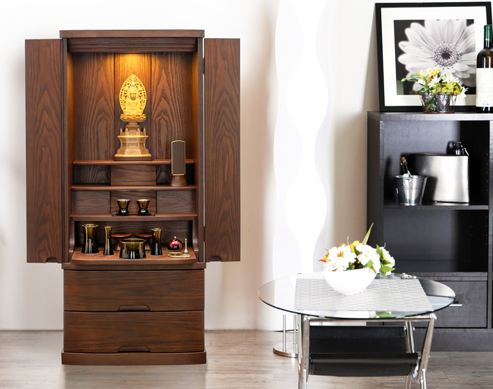 床置きモダン仏壇 ゼフィ ダーク 16×38号 | 仏壇・仏具・位牌の専門店