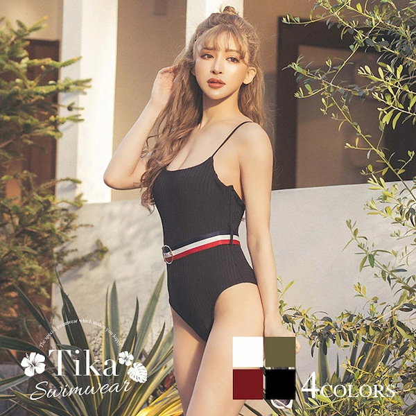 Qoo10] Tika 水着 ベルト モノキニ ハイレグ ワンピ