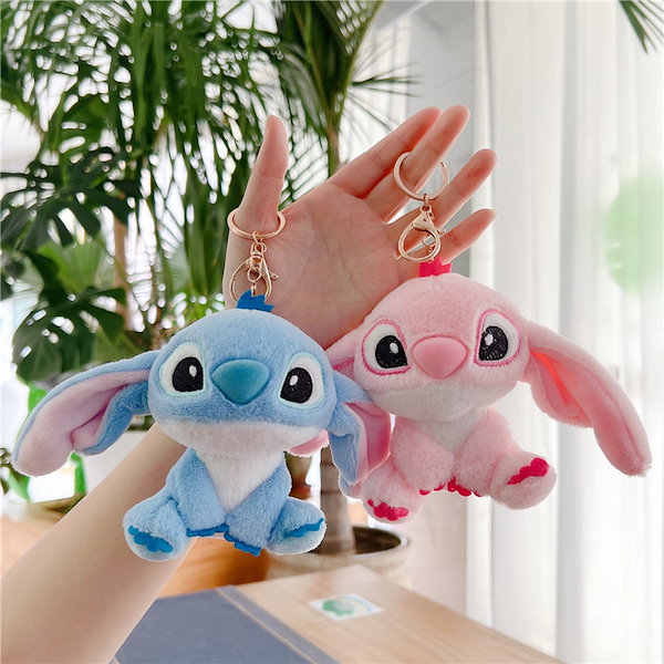 Qoo10] キーホルダー紫のスティッチぬいぐるみステ