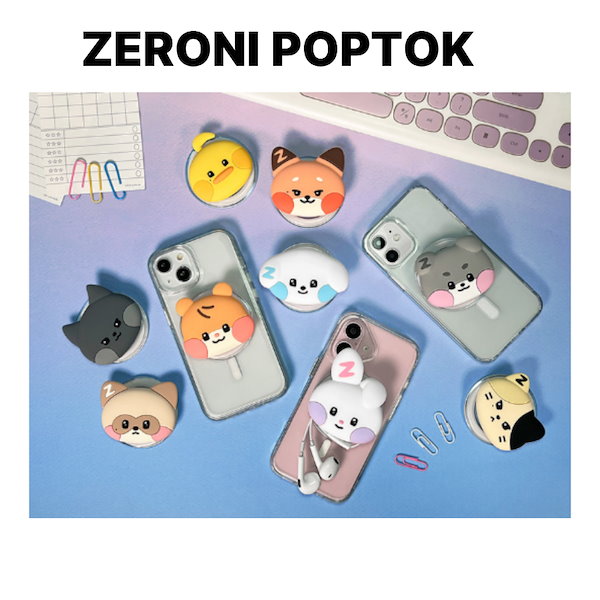 Qoo10] WAKEONE [公式]ZERONIスマホグリップ/アン