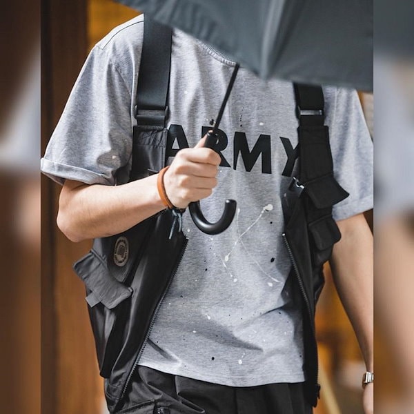 Qoo10] タクティカルベストバッグ 2way 両