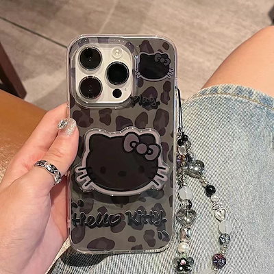 Qoo10] 人気 ヒョウ柄 ハローキティ iphon : スマホケース・保護フィルム