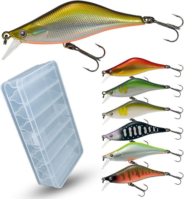 廃番 未使用】 渓流トラウトバルサミノー3個セットハンドメイドミノー