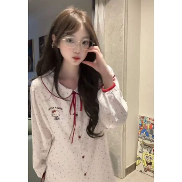 Qoo10] 可愛い キティ パジャマ レディース プ