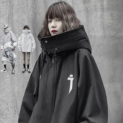 Qoo10] コート ジャケット ハイネックフード付き